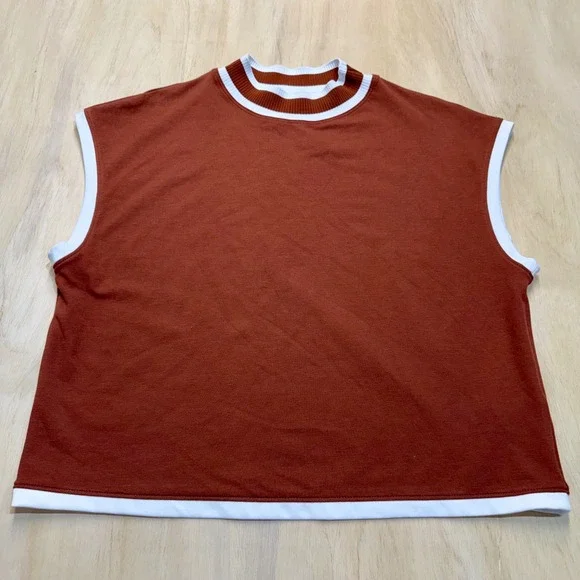 New CALIA by Carrie Underwood Women's Ribbed Crop Mock Neck Tank Medium - Picture 4 of 8